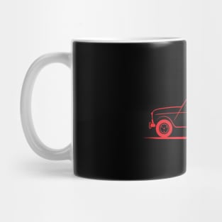 Renault 4 F Fourgonnette Van Red Mug